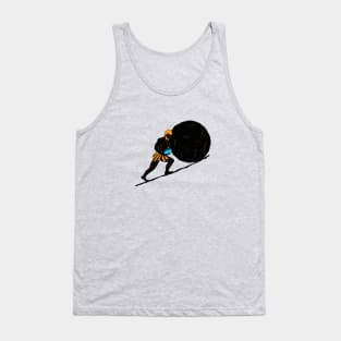 Sisyphus Scrolling Up That Hill (light tees) Tank Top
